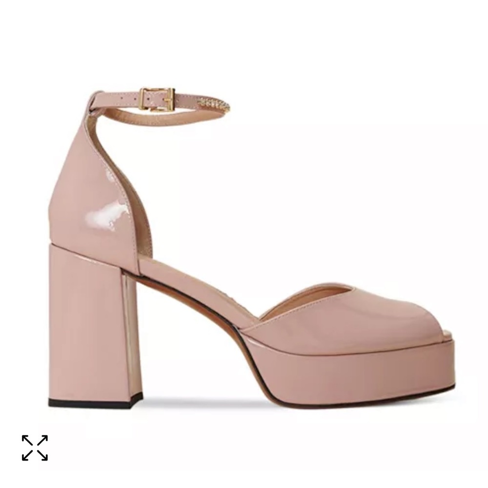Maje blush patent leather platform sandals - size 37 (6.5 US) - never worn
